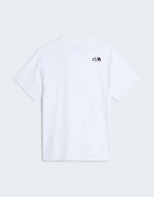 The North Face U Zumu 2.0 t-shirt ample à manches courtes en blanc TNF, 4 de 4