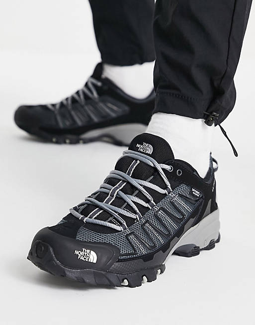 The North Face Ultra 109 WP sneakers in black and gray