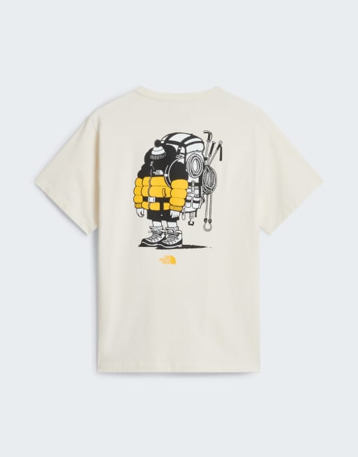 The North Face Unisex gear up get out graphic t-shirt in white dune/white dune, 3 of 4