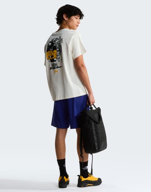 The North Face Unisex gear up get out graphic t-shirt in white dune/white dune, 4 of 4