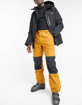 tan ski pants