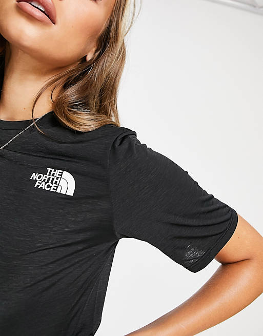 Tops The North Face Up With The Sun t-shirt in black 
