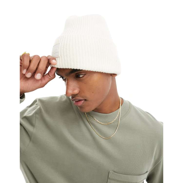 The North Face Urban Patch Oversize Strickmutze in WollweiB ASOS