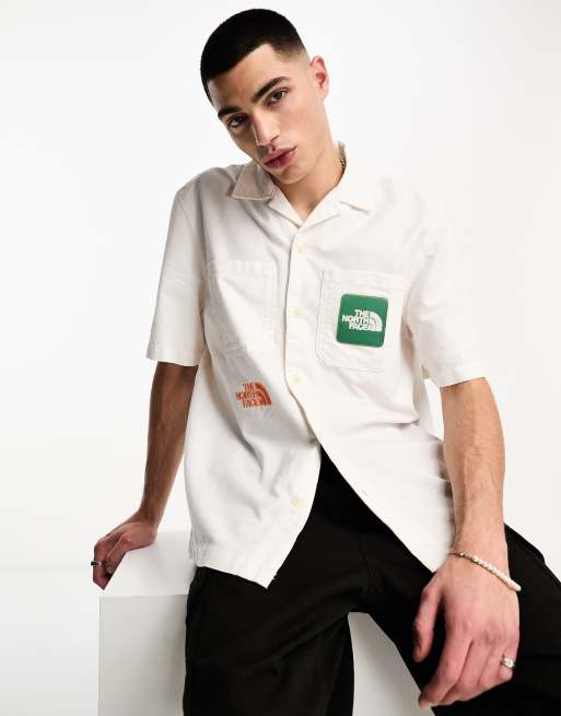 North face button sales up shirt