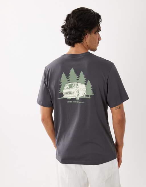 The North Face Van Life graphic T-shirt in washed black, 4 of 5