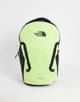 The North Face Vault backpack in lime green