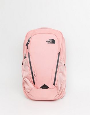 north face backpack white and pink