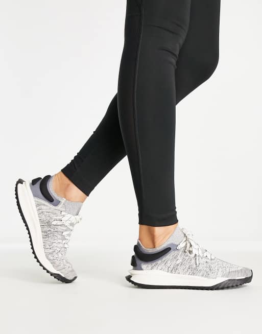 The North Face Vectiv Escape knitted sneakers in gray | ASOS