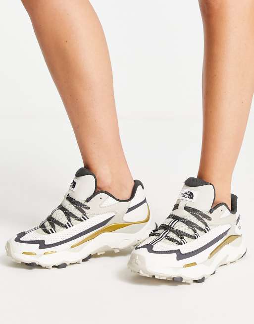 The North Face Vectiv Taraval hiking trainers in stone and cream, 4 of 4