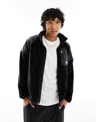 The North Face Versa Velour track jacket in black