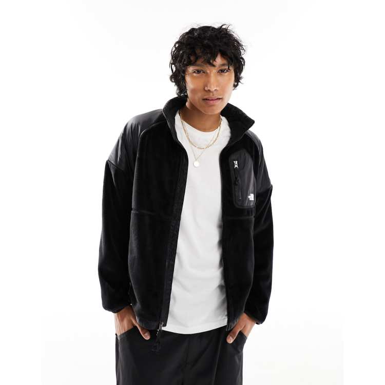 The North Face Versa Velour track jacket in black