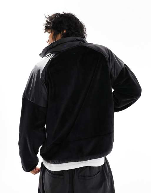 The North Face Versa Velour track jacket in black