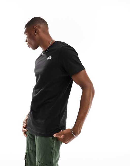 The North Face Vertical back print t-shirt in black