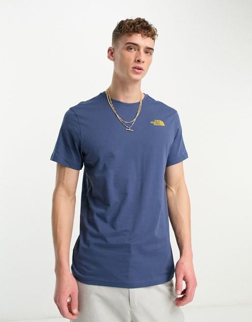The North Face Vertical Topographic Back Print T-Shirt In Grey Exclusive At  ASOS for Men