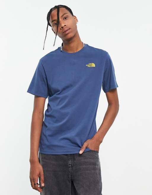 The North Face Vertical back print t-shirt in navy Exclusive at ASOS | ASOS