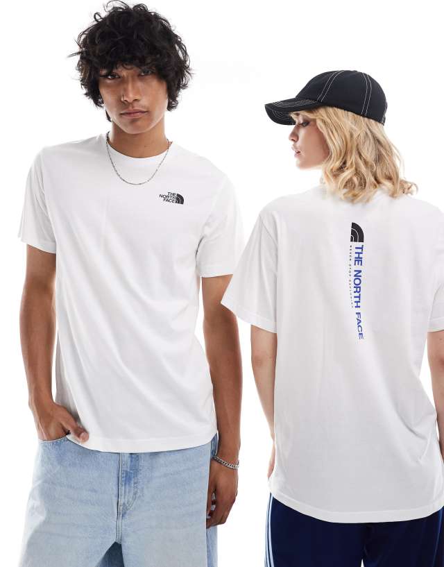 The North Face - vertical logo backprint t-shirt in white