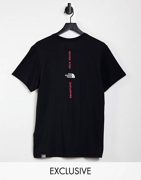 The North Face Vertical logo t-shirt in black Exclusive at ASOS