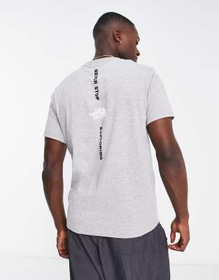 The North Face Vertical logo t-shirt in grey Exclusive at ASOS | ASOS