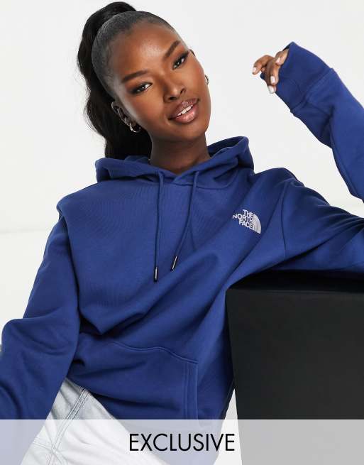 The North Face Vertical NSE hoodie in blue Exclusive at ASOS