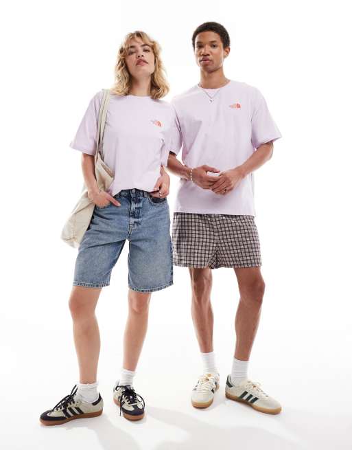 The North Face – Vertical NSE – Lila t-shirt oversize med logga baktill, 4 av 4