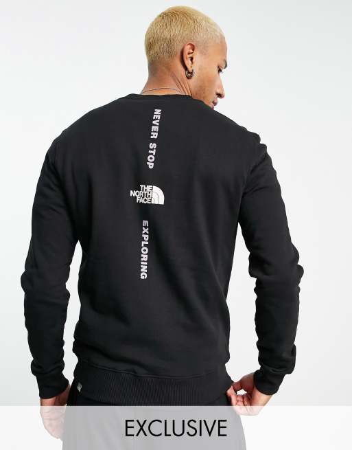 The North Face Vertical NSE sweatshirt in black Exclusive at ASOS