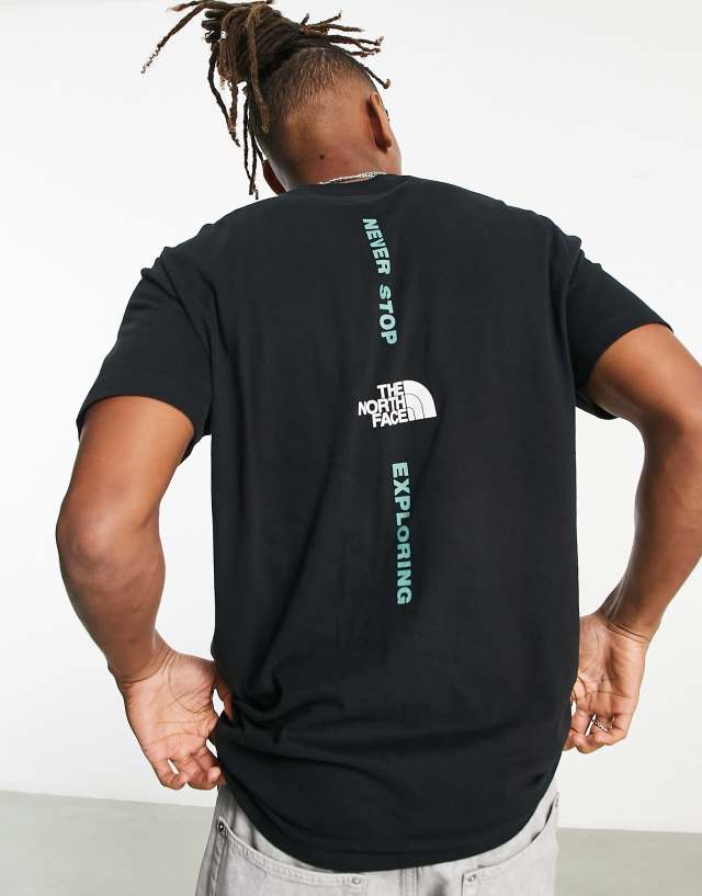 The North Face Vertical NSE t-shirt in black