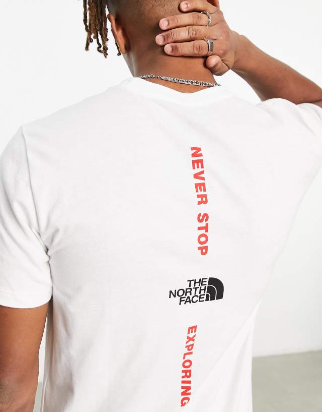 The North Face Vertical NSE t-shirt in white