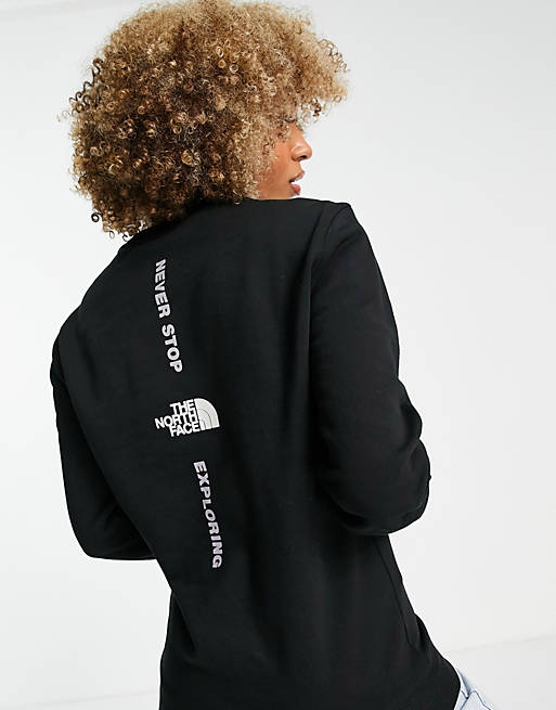 Women The North Face Vertical sweatshirt in black Exclusive at  