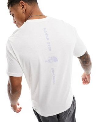 The North Face Vertical back print t-shirt in off white - ASOS Price Checker