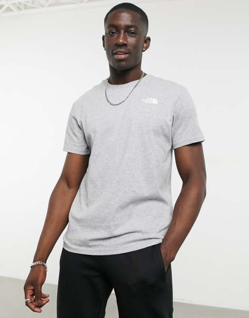 The North Face Vertical Topographic Back Print T-Shirt In Grey Exclusive At  ASOS for Men