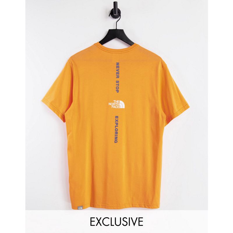 The North Face – Vertical – T-Shirt in Orange – exklusiv bei ASOS