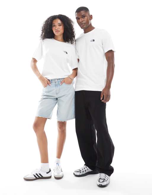 The North Face Vertical unisex backprint logo t-shirt in