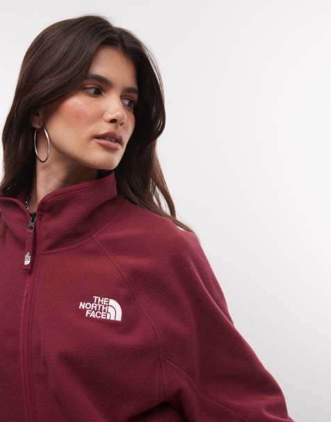 The North Face veste polaire Oxara zippée intégrale bordeaux - view 1