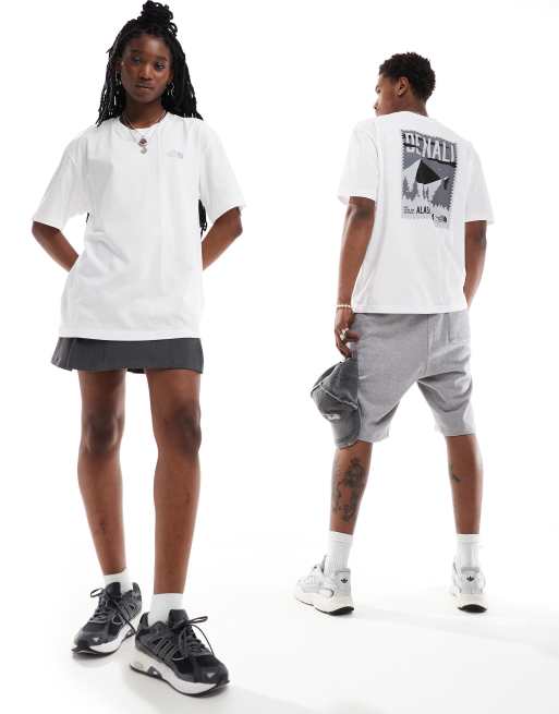 The North Face – Vintage Denali – Oversize-T-Shirt in Weiß mit Rückenprint