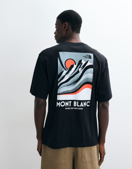 The North Face vintage mountain Oversized tee in black, 1 of 5