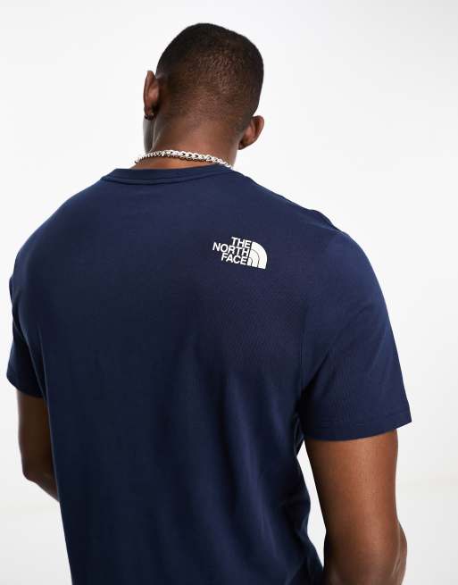 The North Face Vintage Yosemite chest print t shirt in navy