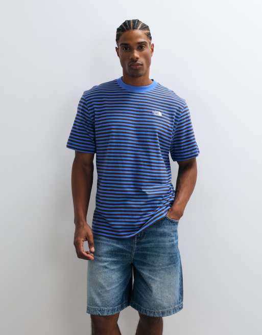 The North Face Vista randig t-shirt i blått, 2 av 5