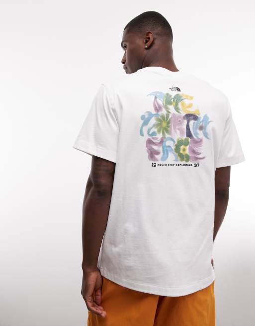 The North Face – Vit, avslappnad t-shirt med 1966-tryck baktill, 2 av 6