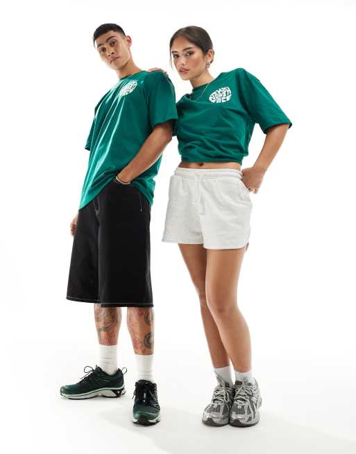 The North Face Voyage backprint oversized t-shirt in dark