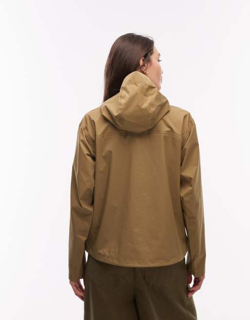The North Face Voyage Rain 3L hooded jacket in brown, 4 of 4