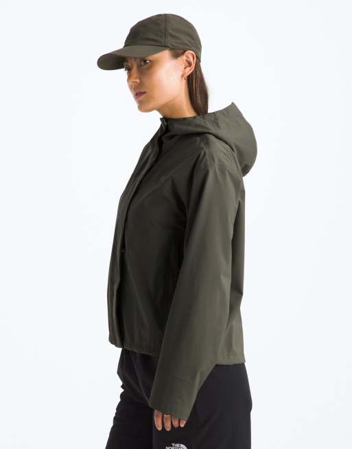 The North Face Voyage Rain 3L hooded jacket in green, 4 of 4