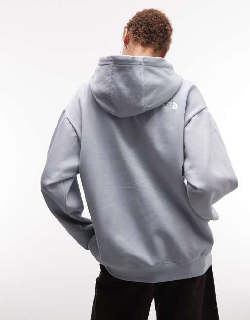 The North Face W essential oversize hoodie in frost grey | ASOS