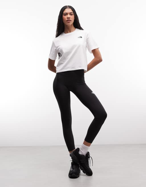 The North Face W evolution simple dome crop rlx ss tee in tnf white, 2 of 4