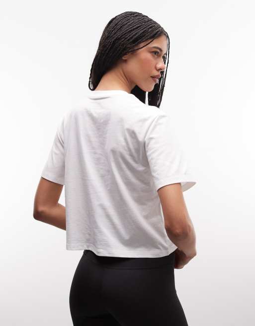 The North Face W evolution simple dome crop rlx ss tee in tnf white, 4 of 4
