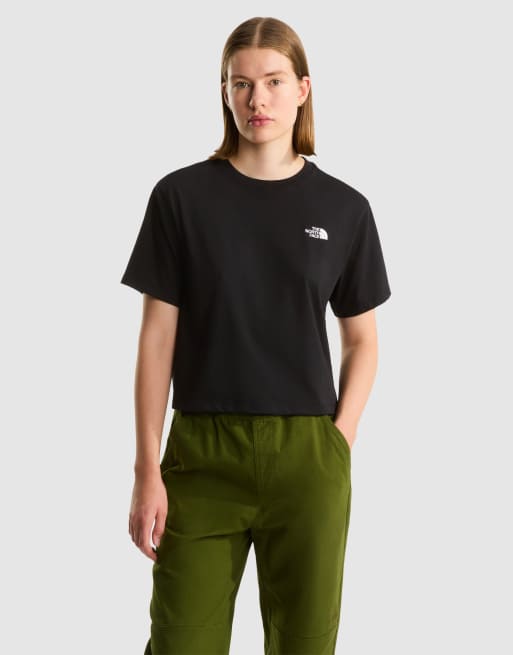 The North Face - W Evolution - T-shirt corta a maniche corte nera con forma a cupola