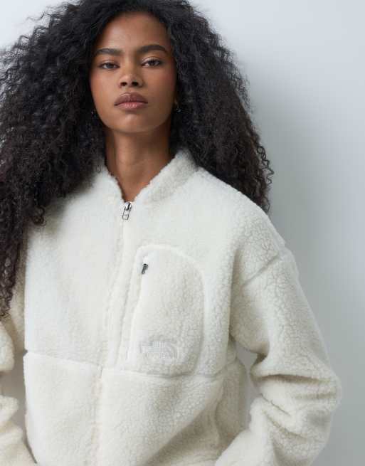 The North Face W extreme pile 2 fz jacket in white dune, 3 of 5
