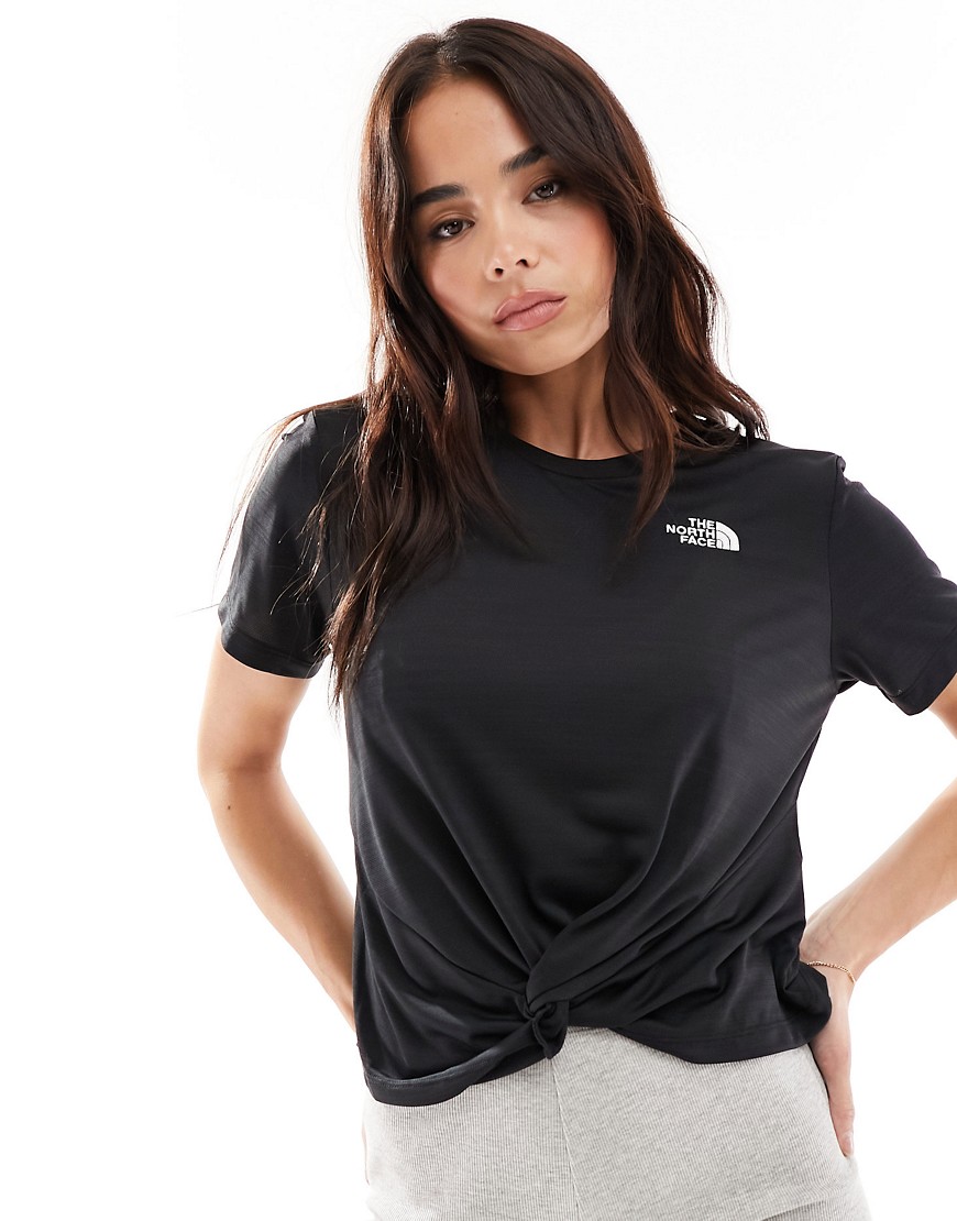 The North Face W foundation crop tee in black