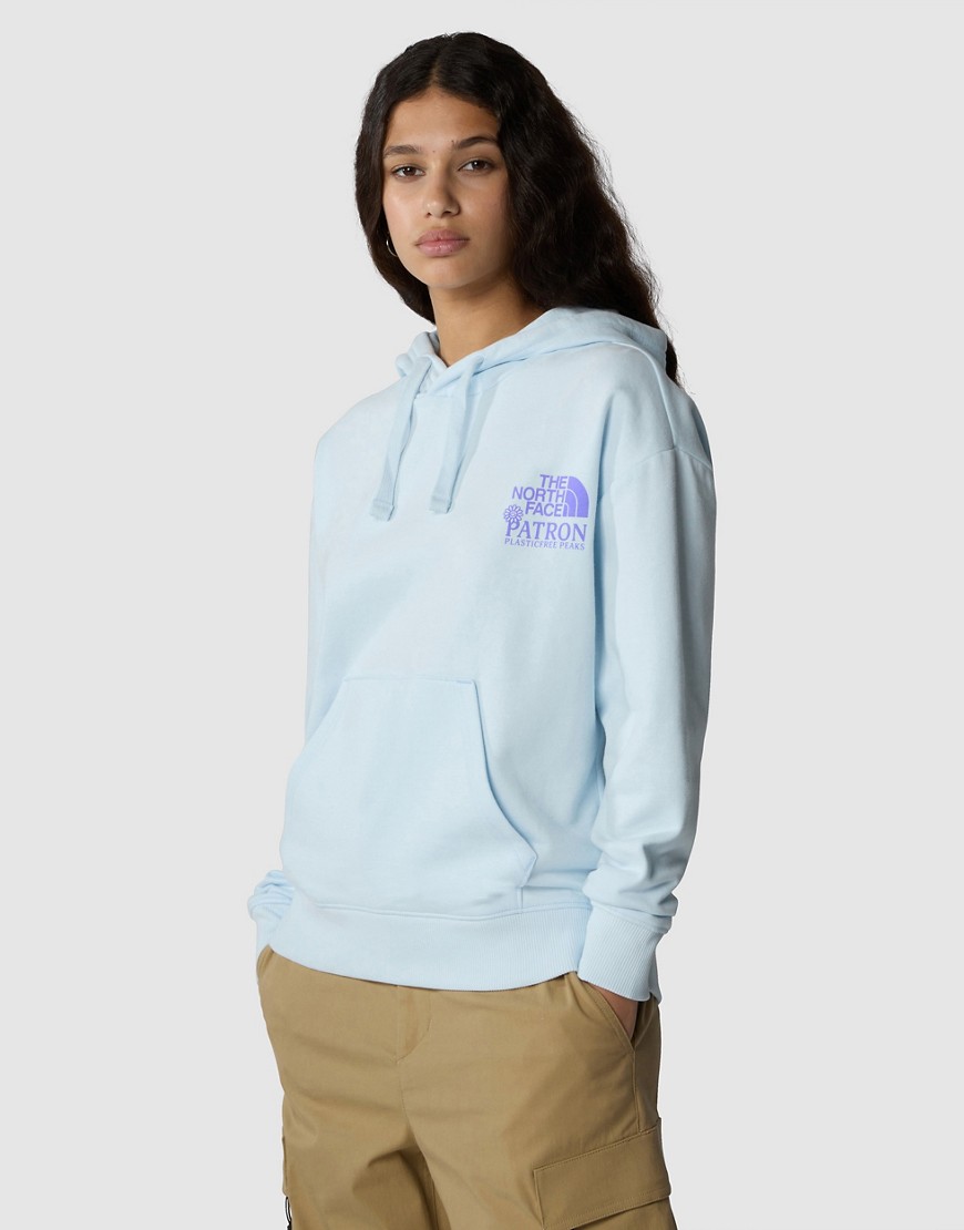 The North Face W hoodie in barely blue