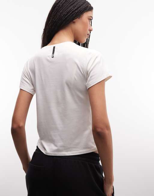 The North Face - W Jaida - T-shirt à manches courtes - Blanc dune clair chiné, 3 de 4