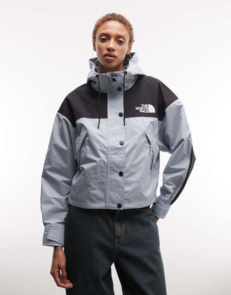 The North Face W reign on jacket in frost grey/tnf black - view 1